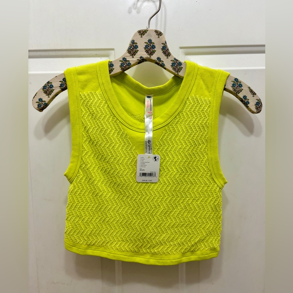 Brand new FP movement crop top, chartreuse in color! X/S NWT